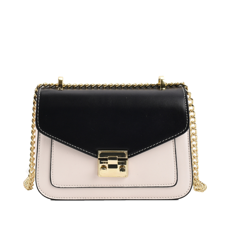 Ženska crossbody torba - gradski stil, PU koža, kvadratni oblik, zatvaranje zipom, jesen 2025