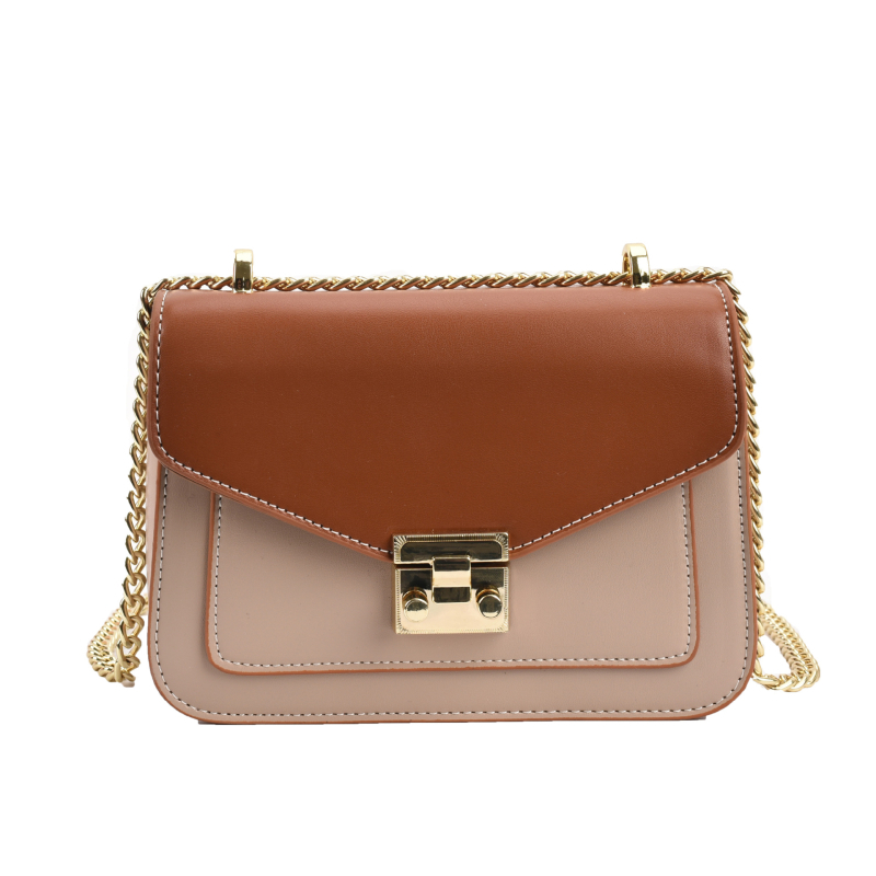 Ženska crossbody torba - gradski stil, PU koža, kvadratni oblik, zatvaranje zipom, jesen 2025