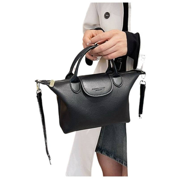 Dumpling torba – mini, unisex, color-block, poliester, PU podstava