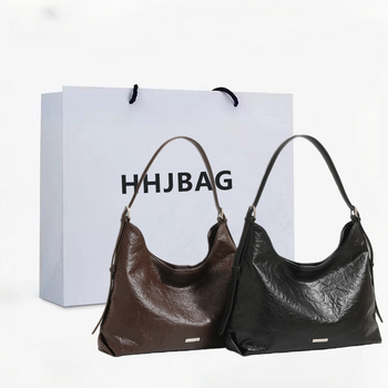 Htjbag od prave kože, hobó torba za putovanja, jesen 2025, zatvarač