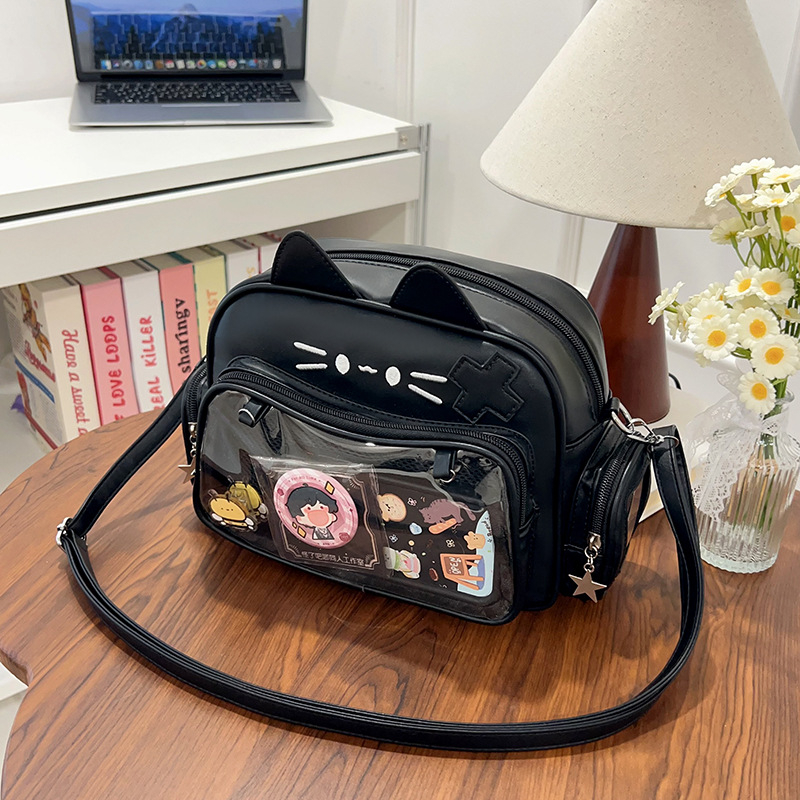 Rucsac PU, formă orizontală pătrată, fermoar, căptușeală din poliester, stil urban minimalist