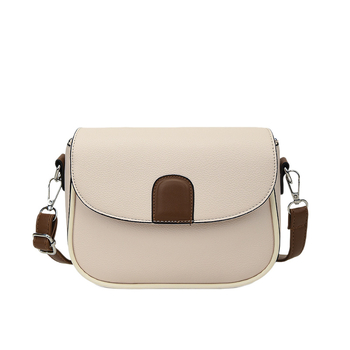 Elegantna PU sedlasta torbica za žene, jesensko 2025 izdanje, gradski jednostavan stil, mini crossbody s horizontalnim kvadratnim oblikom, otvor s poklopcem, unutarnja struktura: džep sa zipom i džep za telefon