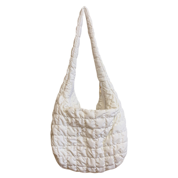 Pamuk tote torba za žene, dizajn s plisiranim oblacima, velika kapaciteta, elegantan stil zrele žene, retro crossbody, ljeto 2025 izdanje
