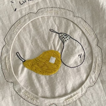 Tote чанта от памук и лен, градски стил, с джоб на цип и полиестер подплата, вертикална квадратна форма