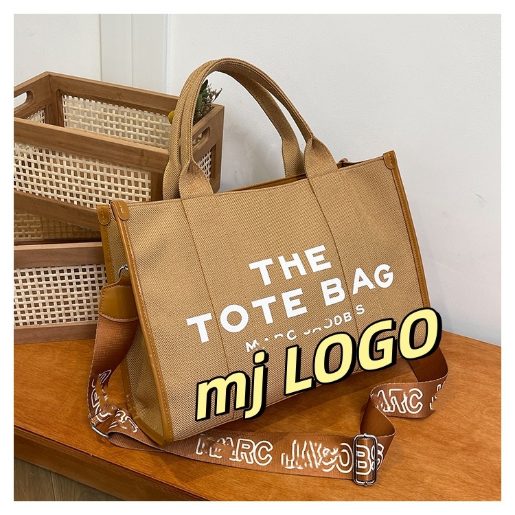 2025 nova tote torba velikog kapaciteta s otiskom slova – platnena crossbody torba za žene