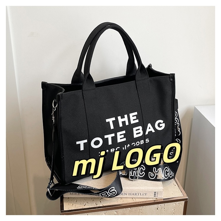 2025 nova tote torba velikog kapaciteta s otiskom slova – platnena crossbody torba za žene