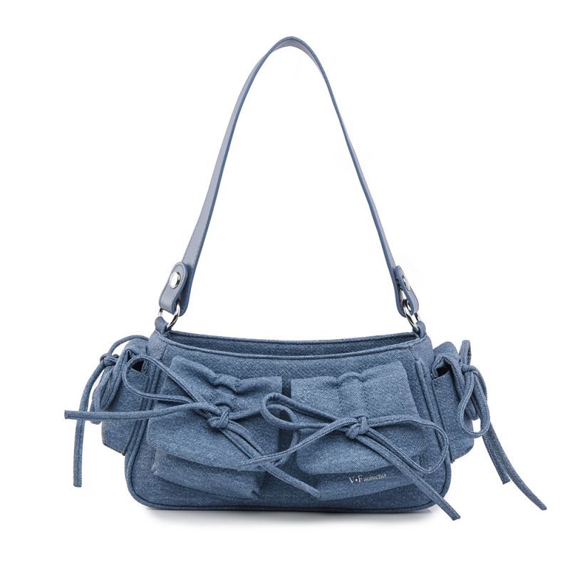Ženska torbica ispod pazuha s mašnicom, proljeće-ljeto, moderna torbica za rame i crossbody