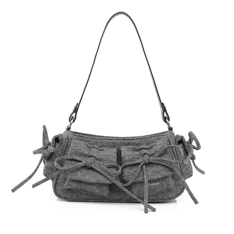 Ženska torbica ispod pazuha s mašnicom, proljeće-ljeto, moderna torbica za rame i crossbody