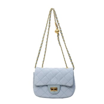 PU crossbody torba s romboidnim lancem – gradski stil, zaključavanje