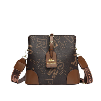 Ženska crossbody bucket torba — PU koža, zatvarač, unutarnja ID pretinac, oblik kante, jednoručni remen (Ljeto 2024, street trend)