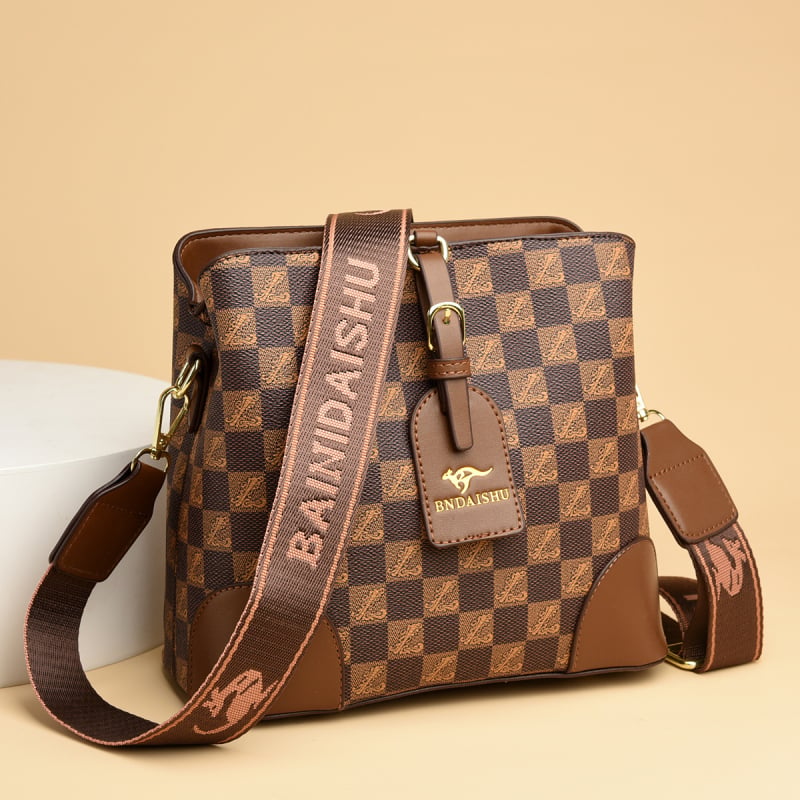 Ženska crossbody bucket torba — PU koža, zatvarač, unutarnja ID pretinac, oblik kante, jednoručni remen (Ljeto 2024, street trend)