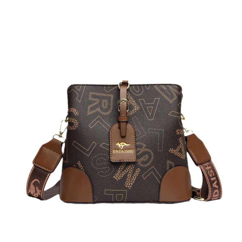 Ženska crossbody bucket torba — PU koža, zatvarač, unutarnja ID pretinac, oblik kante, jednoručni remen (Ljeto 2024, street trend)