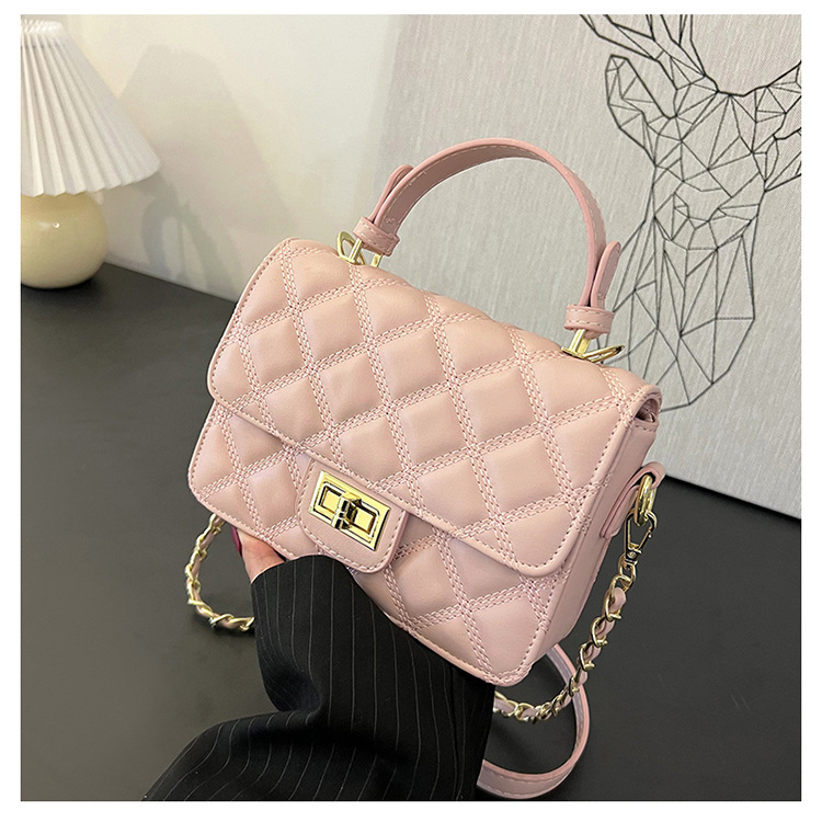 Freedom PU crossbody kvadratna torbica sa zaključavanjem i unutarnjim džepom sa zatvaračem