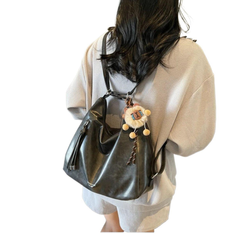 Унисекс Tote чанта от полиестер с PU подплата, за ежедневна употреба, пролет 2024 г.