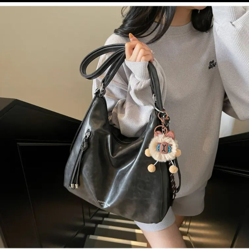 Унисекс Tote чанта от полиестер с PU подплата, за ежедневна употреба, пролет 2024 г.