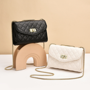 Crossbody torba od PU, gradski stil, horizontalno kvadrati oblik, zaključavanje, unutarnji pretinac sa zipom i pretinac za mobitel