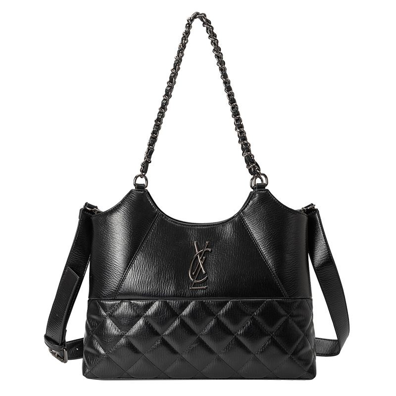 Ženska torba velike kapacitete za poslovno putovanje (Stil: poslovno putovanje; Materijal: prirodna koža; Oblik: uspravni kvadrat; Otvaranje: zatvarač; Unutrašnja podstava: poliester pamuk)