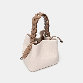 PU bucket torba za žene, magnetsko zatvaranje, unutarnja džep s zipom, ljeto 2025