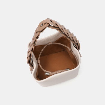 PU bucket torba za žene, magnetsko zatvaranje, unutarnja džep s zipom, ljeto 2025