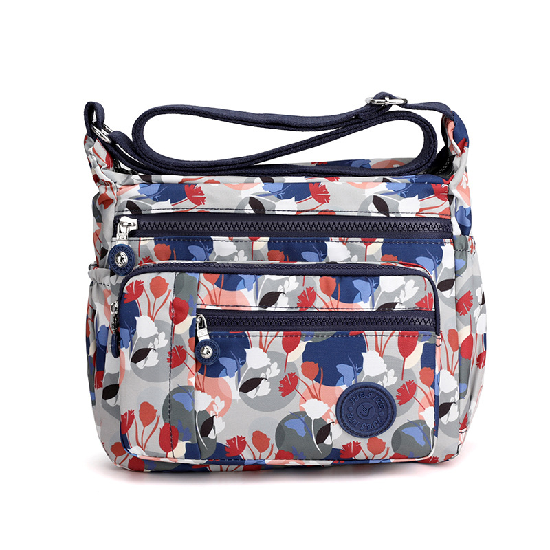 Najlon torbica za rame, messenger stil, srednja veličina, Oxford platno, casual ženska torbica