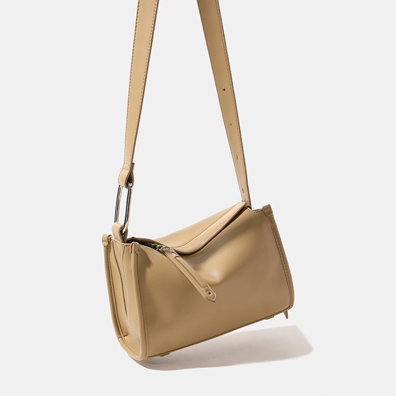 Crossbody torbica s oblikom jastuka, PU koža, urbani minimalistički stil, skriveni džep na zatvarač, džep za telefon i pregradnim džepom