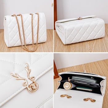 KELAI Crossbody torbica — PU materijal, podlaktni stil, horizontno kvadratni oblik
