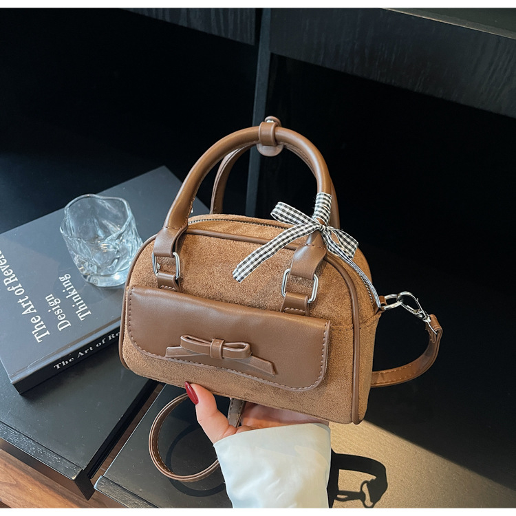 PU koža retro ženska torbica, kvadratnog oblika, zatvarač, poliester podstava, unutarnji džep sa zipom