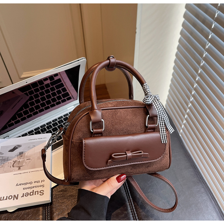 PU koža retro ženska torbica, kvadratnog oblika, zatvarač, poliester podstava, unutarnji džep sa zipom