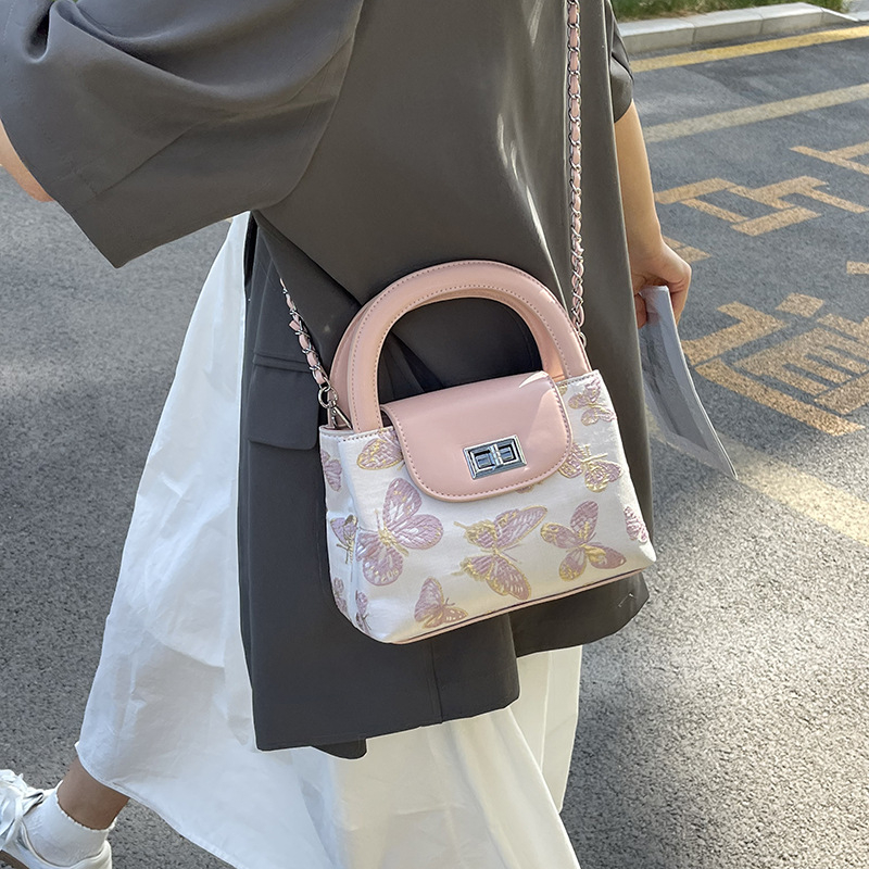 PU crossbody torbica – gradski jednostavan stil, vodoravni kvadratni oblik, zatvaranje kopčom, podstava od poliestera