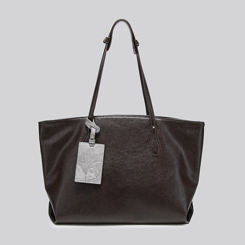 PU tote torba velike kapacitete, gradski minimalistički stil, zatvarač na zip, unutarnja džep sa zipom, poliester podstava