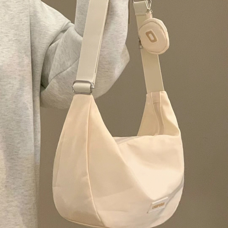 Dumpling torba za rame – najlon, gradski stil, oblik Dumpling, zatvaranje zipom