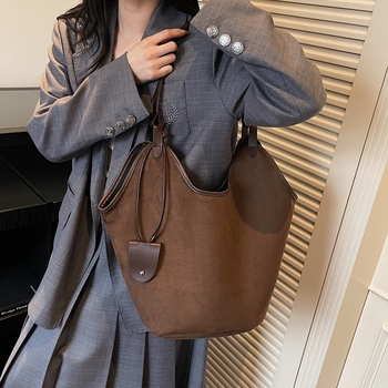Ženska torba preko ramena od Deerskin kože, horizontalnog kvadratnog oblika, PU podstava, zatvarač, laminirani unutarnji džep