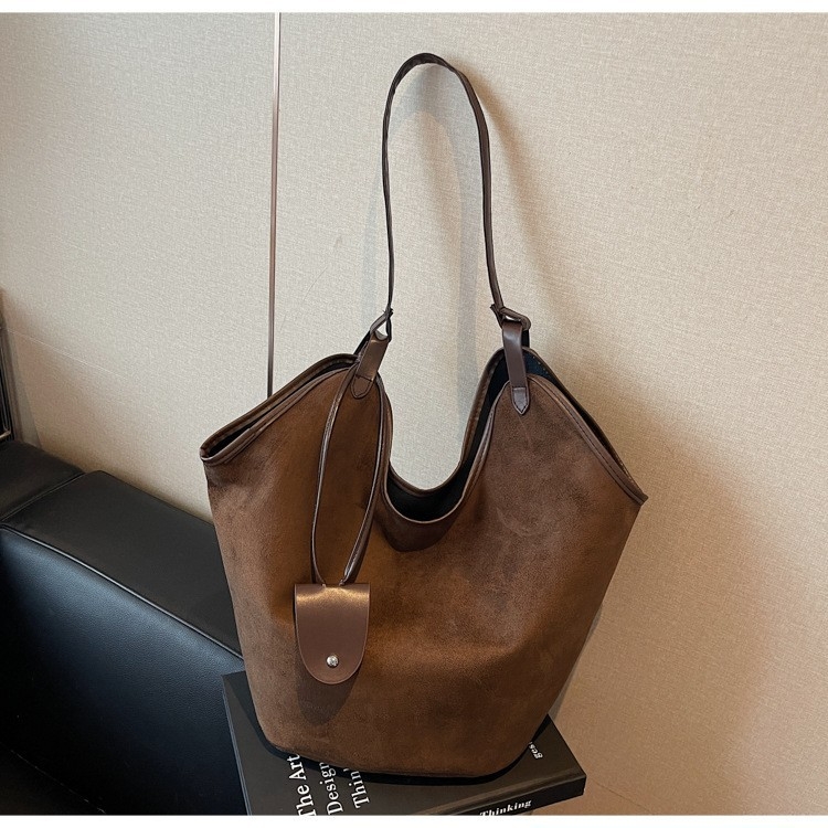 Ženska torba preko ramena od Deerskin kože, horizontalnog kvadratnog oblika, PU podstava, zatvarač, laminirani unutarnji džep