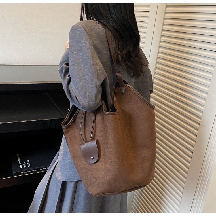 Ženska torba preko ramena od Deerskin kože, horizontalnog kvadratnog oblika, PU podstava, zatvarač, laminirani unutarnji džep