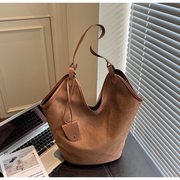 Ženska torba preko ramena od Deerskin kože, horizontalnog kvadratnog oblika, PU podstava, zatvarač, laminirani unutarnji džep