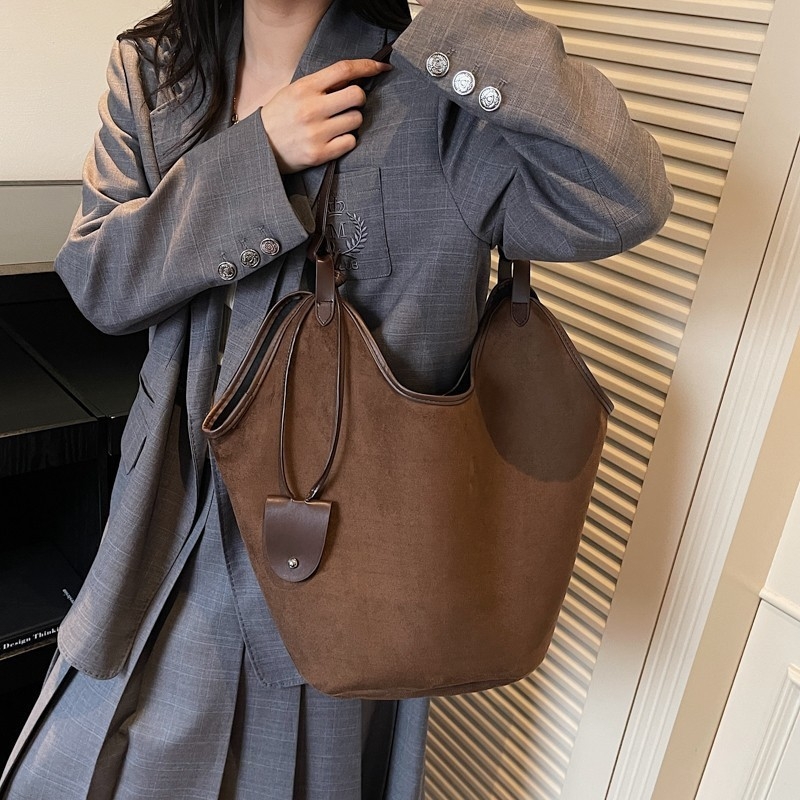 Ženska torba preko ramena od Deerskin kože, horizontalnog kvadratnog oblika, PU podstava, zatvarač, laminirani unutarnji džep