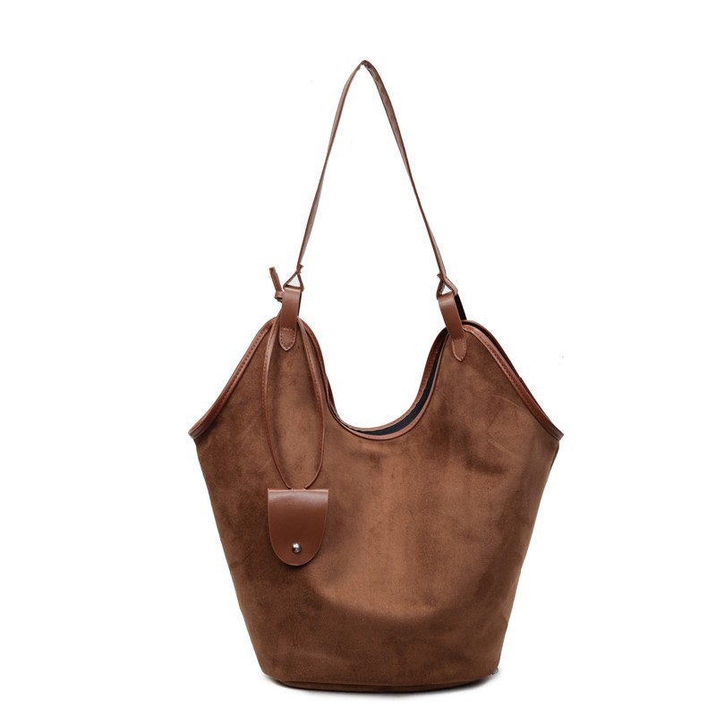 Ženska torba preko ramena od Deerskin kože, horizontalnog kvadratnog oblika, PU podstava, zatvarač, laminirani unutarnji džep