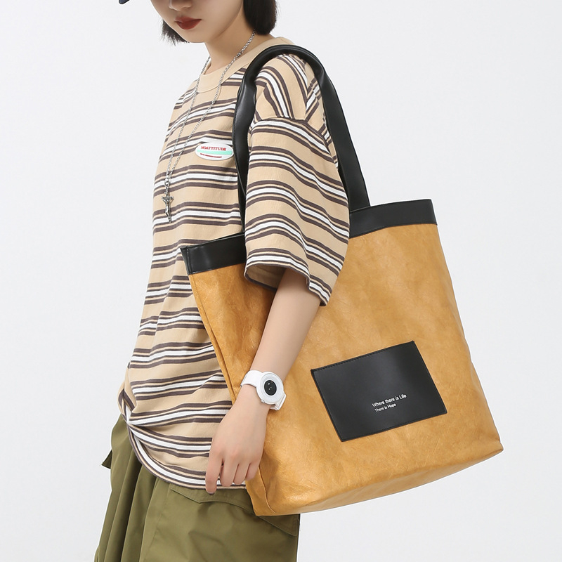 Nylon Tote torba – Ulični stil, Otvaranje sa zatvaračem, Horizontalni kvadratni oblik