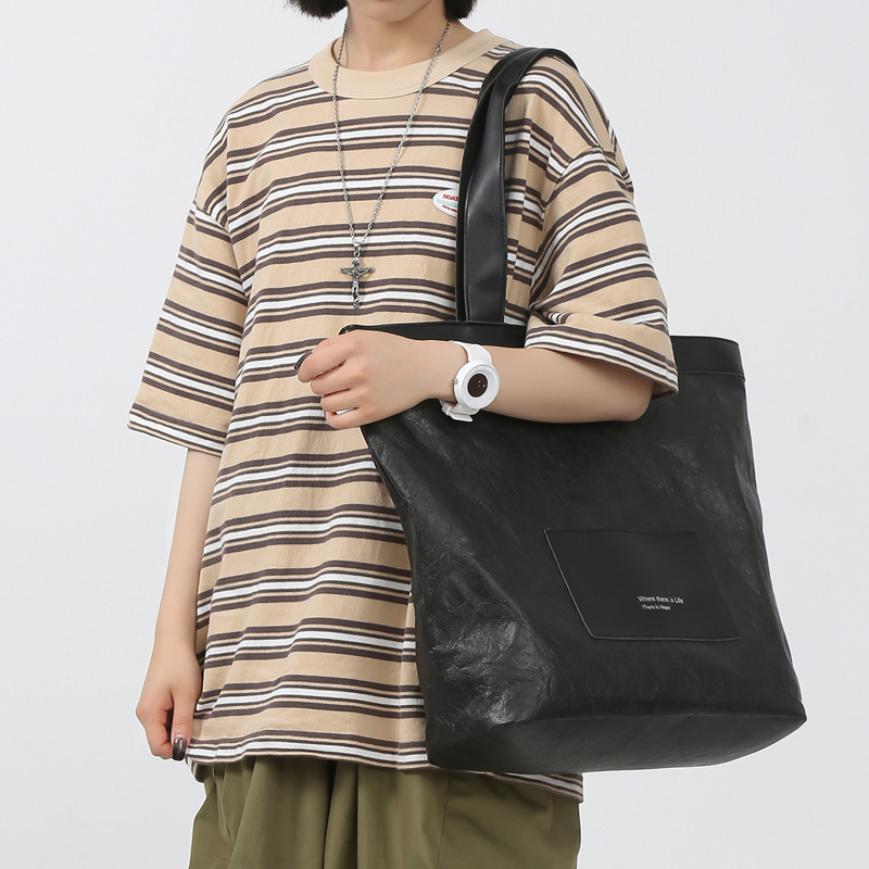 Nylon Tote torba – Ulični stil, Otvaranje sa zatvaračem, Horizontalni kvadratni oblik