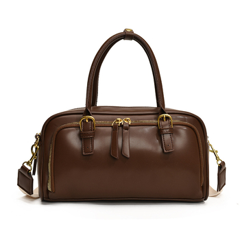 Geantă de umăr din PU, capacitate mare, stil urban simplu, formă orizontală pătrată, fermoar, buzunare interne pentru telefon și buletin, curea cu o singură curea