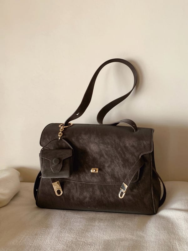 Geantă Kelly Tote pentru femei, formă orizontală pătrată, poliester, deschidere cu capac, buzunare interioare: fermoar, buzunar pentru telefon, buzunar pentru documente; geantă tridimensională