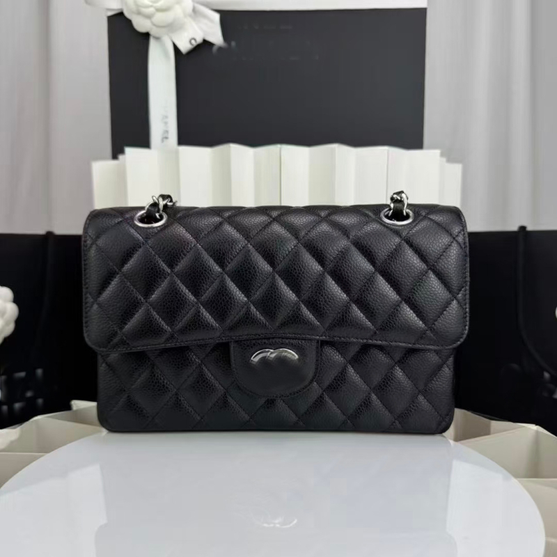 Ženska torbica od prave kože s dijamantnom lancem, vodoravnog kvadratnog oblika, zaključavanje lokotom, unutarnja džep s zipom