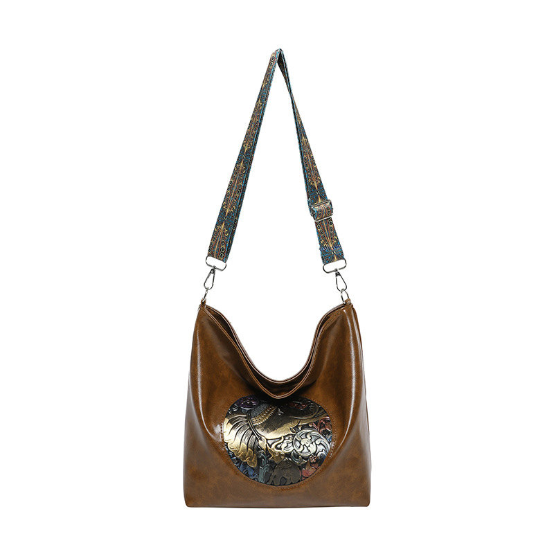 Geantă de umăr tip tote — PU piele moale; formă verticală pătrată; închidere cu fermoar; buzunar interior cu fermoar; bretea simplă