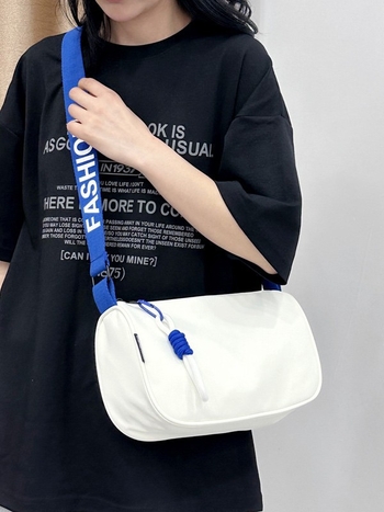 Geantă crossbody din pânză impermeabilă, stil Dumpling, pentru femei, capacitate mare, închidere cu fermoar, căptușeală poliester-cotton