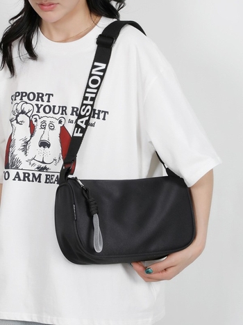 Geantă crossbody din pânză impermeabilă, stil Dumpling, pentru femei, capacitate mare, închidere cu fermoar, căptușeală poliester-cotton