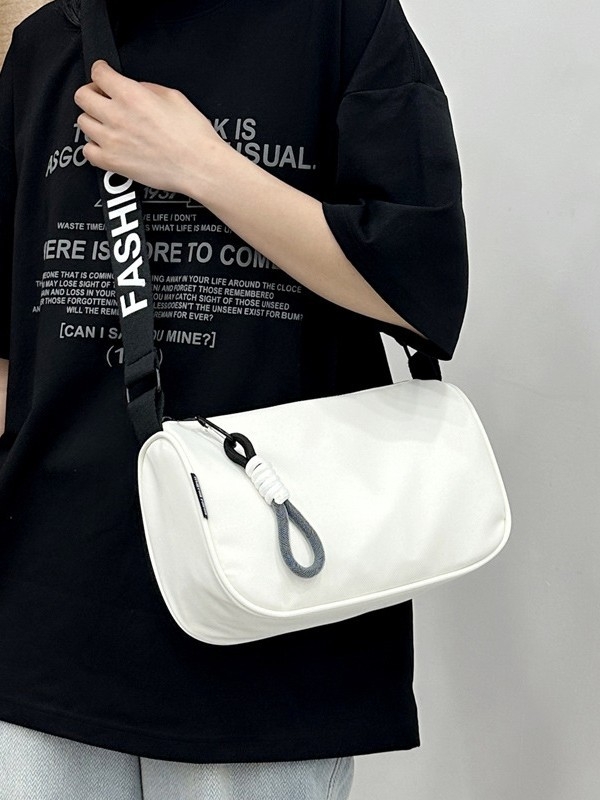 Geantă crossbody din pânză impermeabilă, stil Dumpling, pentru femei, capacitate mare, închidere cu fermoar, căptușeală poliester-cotton