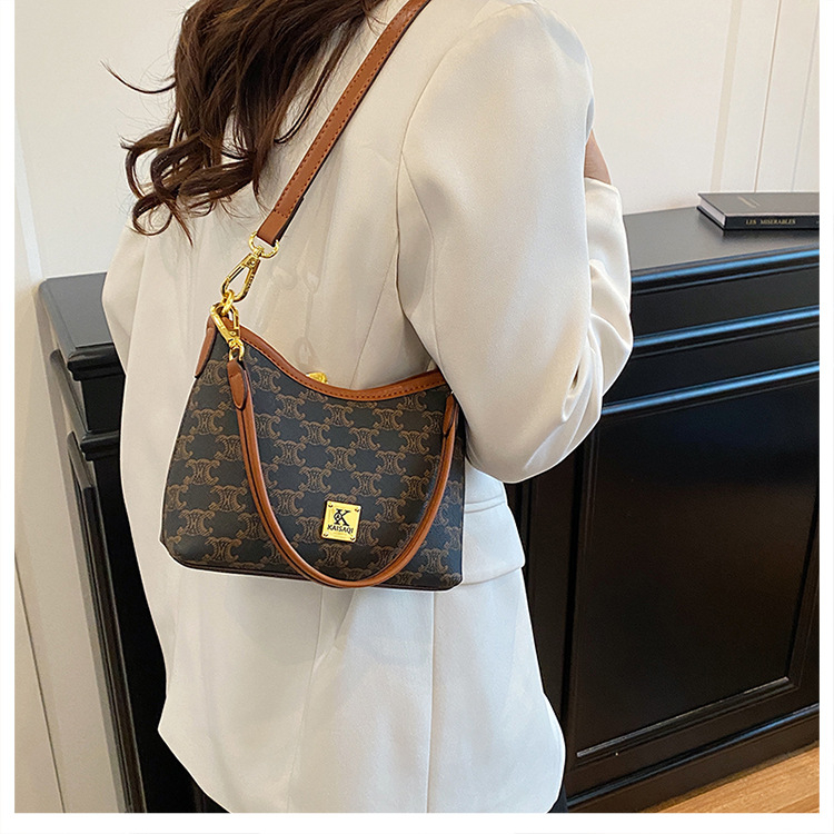 Geantă de subraț din PU, formă orizontal pătrată, închidere cu fermoar, buzunar ascuns cu fermoar și buzunar pentru telefon