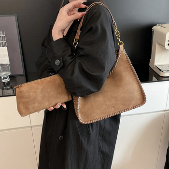 Geantă subraț — stil urban, material PU, formă orizontală pătrată, închidere magnetică, buzunar interior pentru telefon, curea de umăr simplă