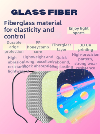 Tu Bao stikla šķiedras pickleball nūju komplekts, svars 235±8 g