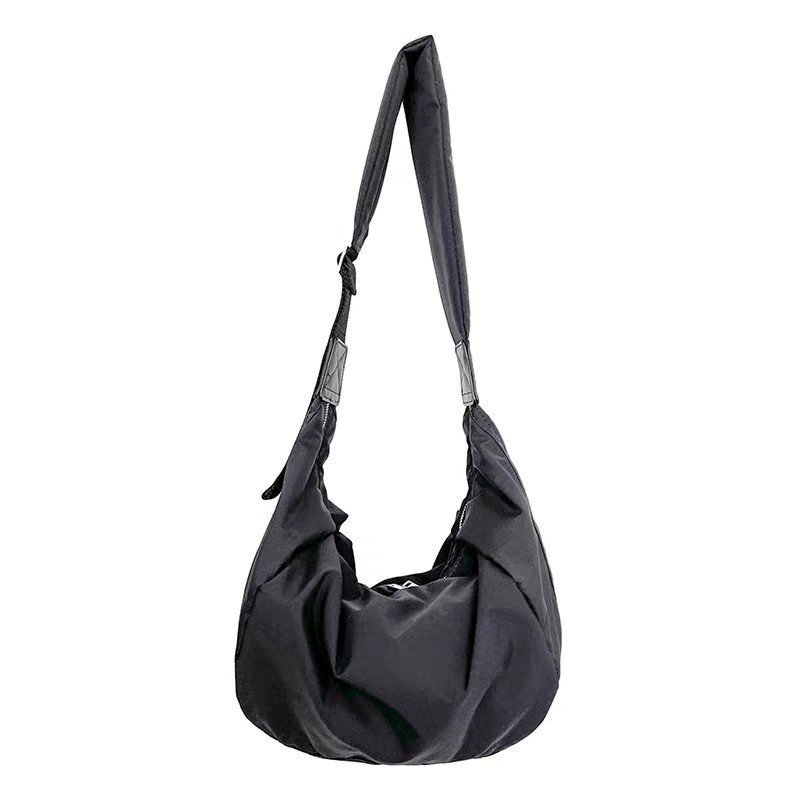 Ženska crossbody torba (ulični stil; svila; cilindrični oblik; zatvarač; unutarnja džep sa zatvaračem)